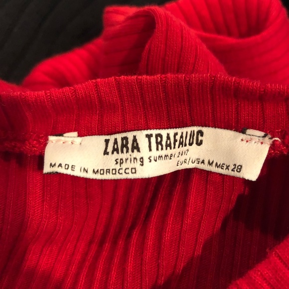 ZARA TRAFALUC Spring Summer 2017 Red Top - Picture 3 of 4